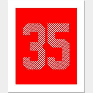 Iconic Number 35 Posters and Art